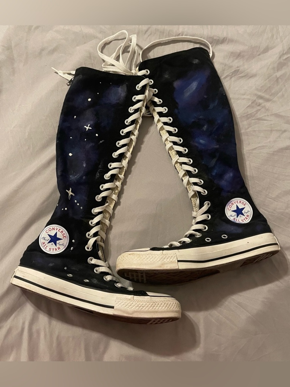 Converse Chuck Taylor All Star KneeHigh Upcycled Boots Black ZipUp Size M5 W7